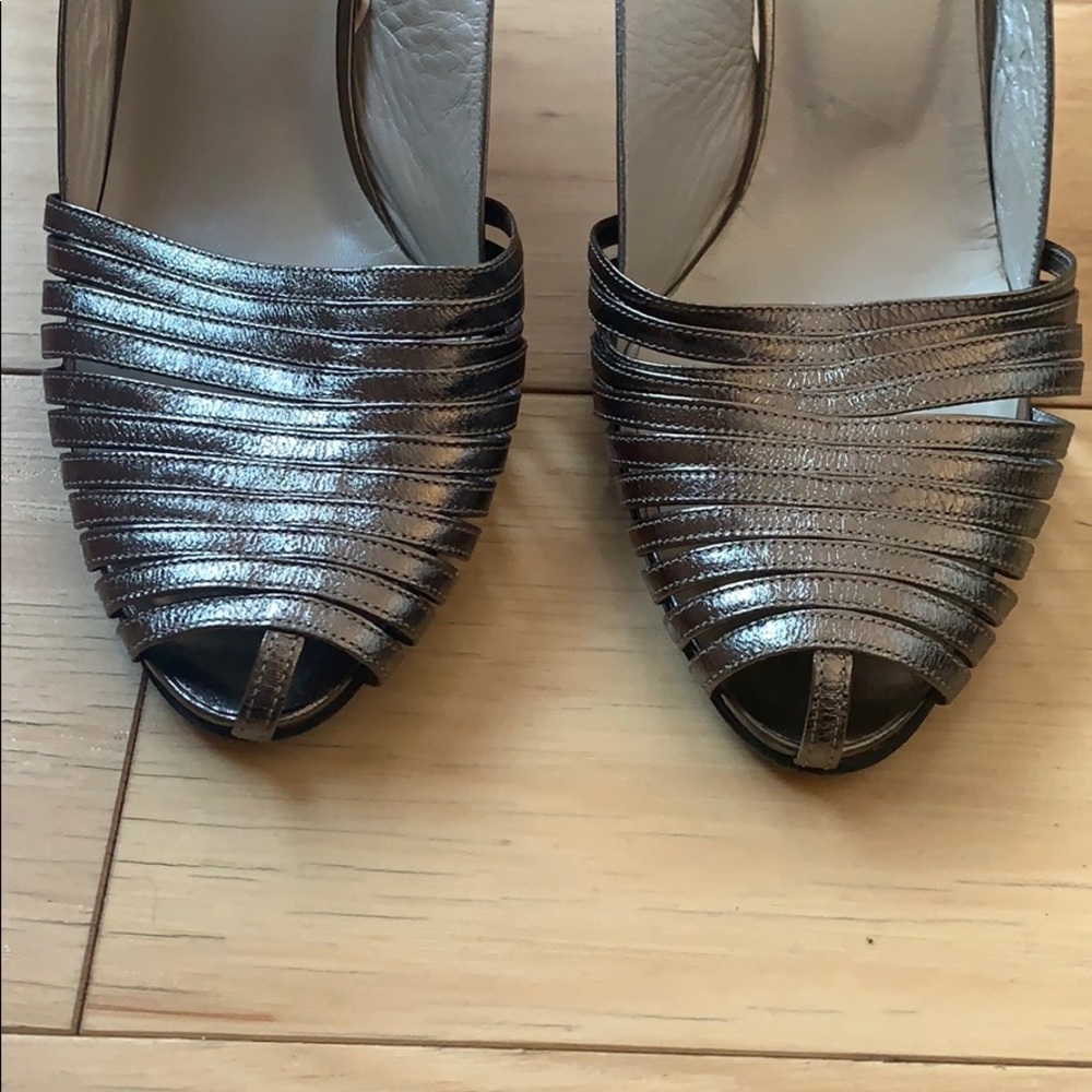 Christian Dior silver slingback heels - Picture 3 of 7